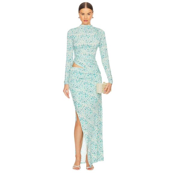 SIEDRES Arni Dress in Multi 38 New Womens Cut Out Maxi Gown - Picture 1 of 13
